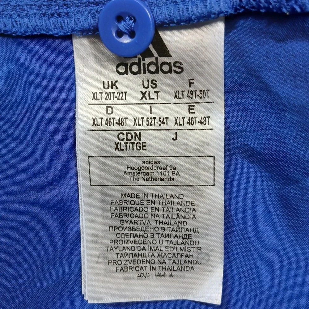 Adidas HG7477‎ Short Sleeve Performance Polo Shirt Mens XLT Blue EUC